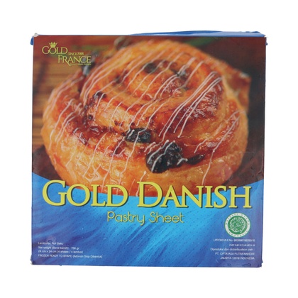 

Gold Danish Pastry Sheet