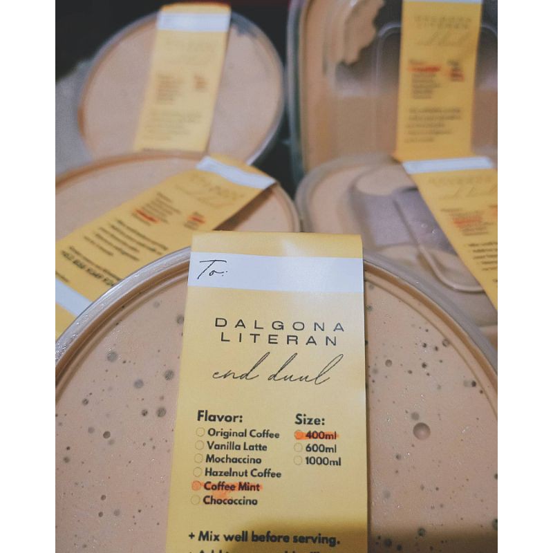 

Dalgona Literan By End.Duul Coffee Mint