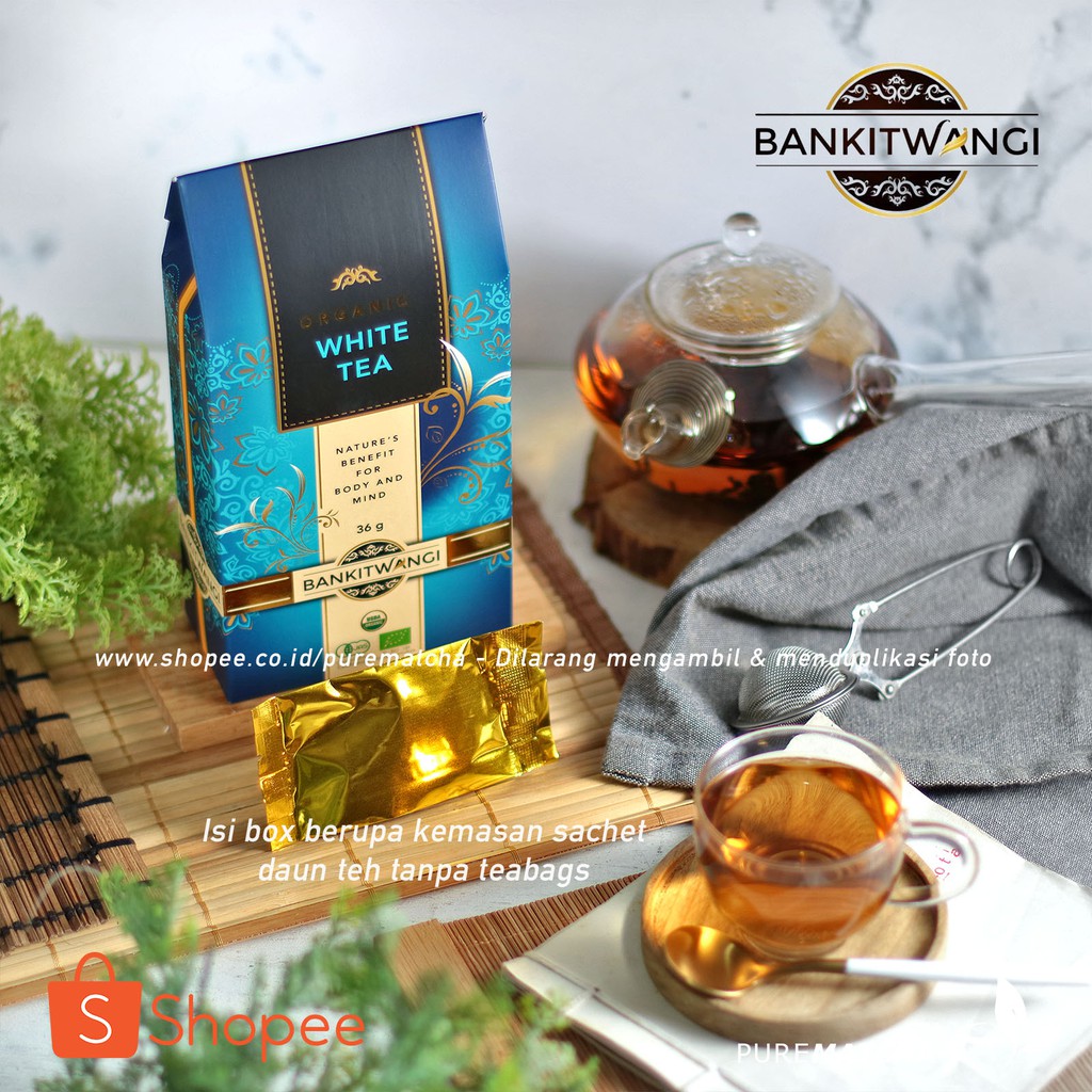 

Bankit Wangi - WHITE TEA Organic 3gr Kemasan Sampel Teh Putih Organik Premium BankitWangi