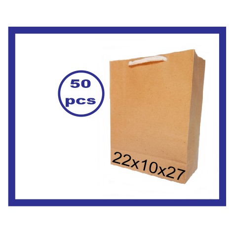 

50pcs tas kertas paperbag souvenir paper bag polos murah 22x27 hijab jilbab kerudung wanita cewek