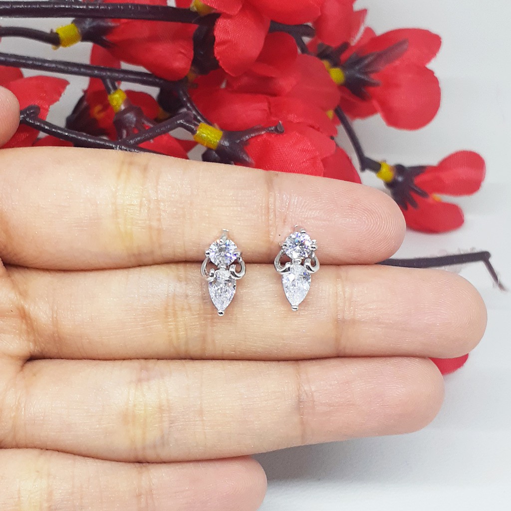 Anting Tusuk Batu Putih Xuping - BE320