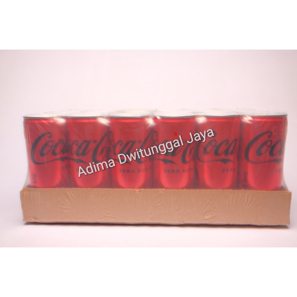 Coca-Cola Zero Can / Coca Cola Zero Kaleng 24 x 250 ml karton