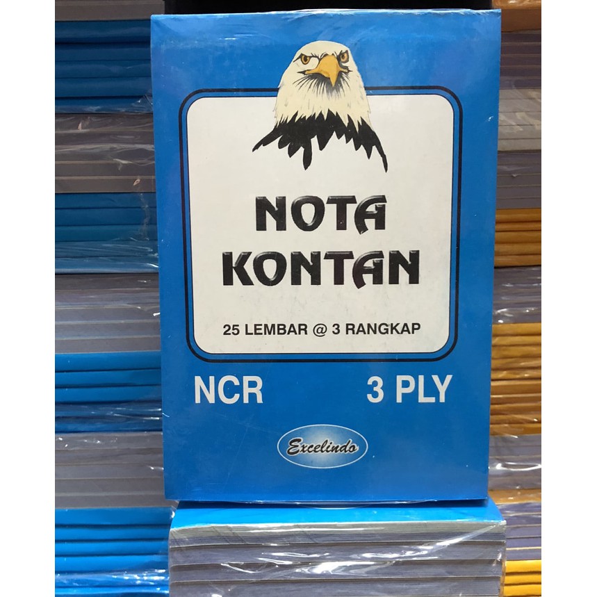 

Buku Bon Nota Kontan 3 ply / Rangkap 3 Kecil Excelindo (10 Buku)