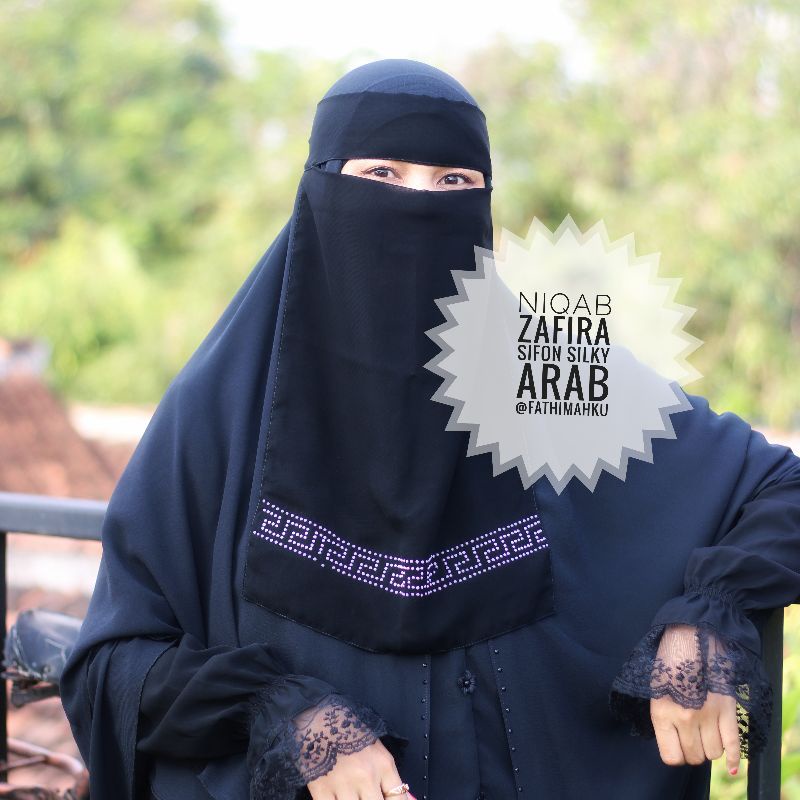 Niqab Zafira Sifon Silky Arab/Cadar Bandana Termurah Best Seller