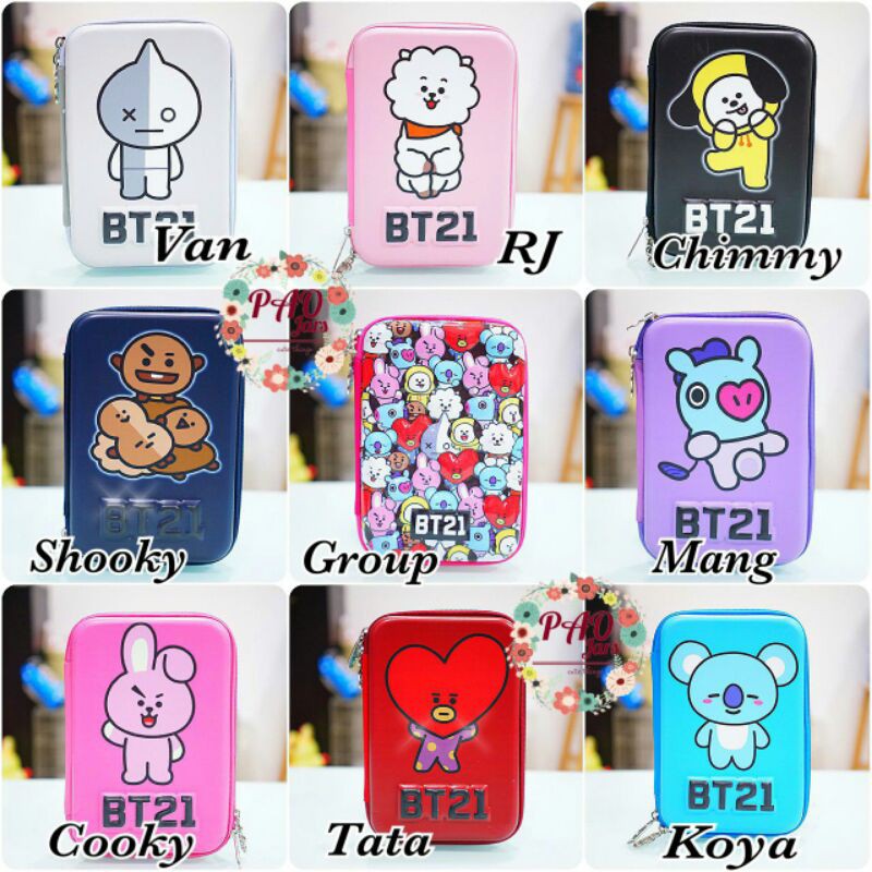 

hardtop motif BT21 / hardtop karakter van RJ koya / tata shooky mang