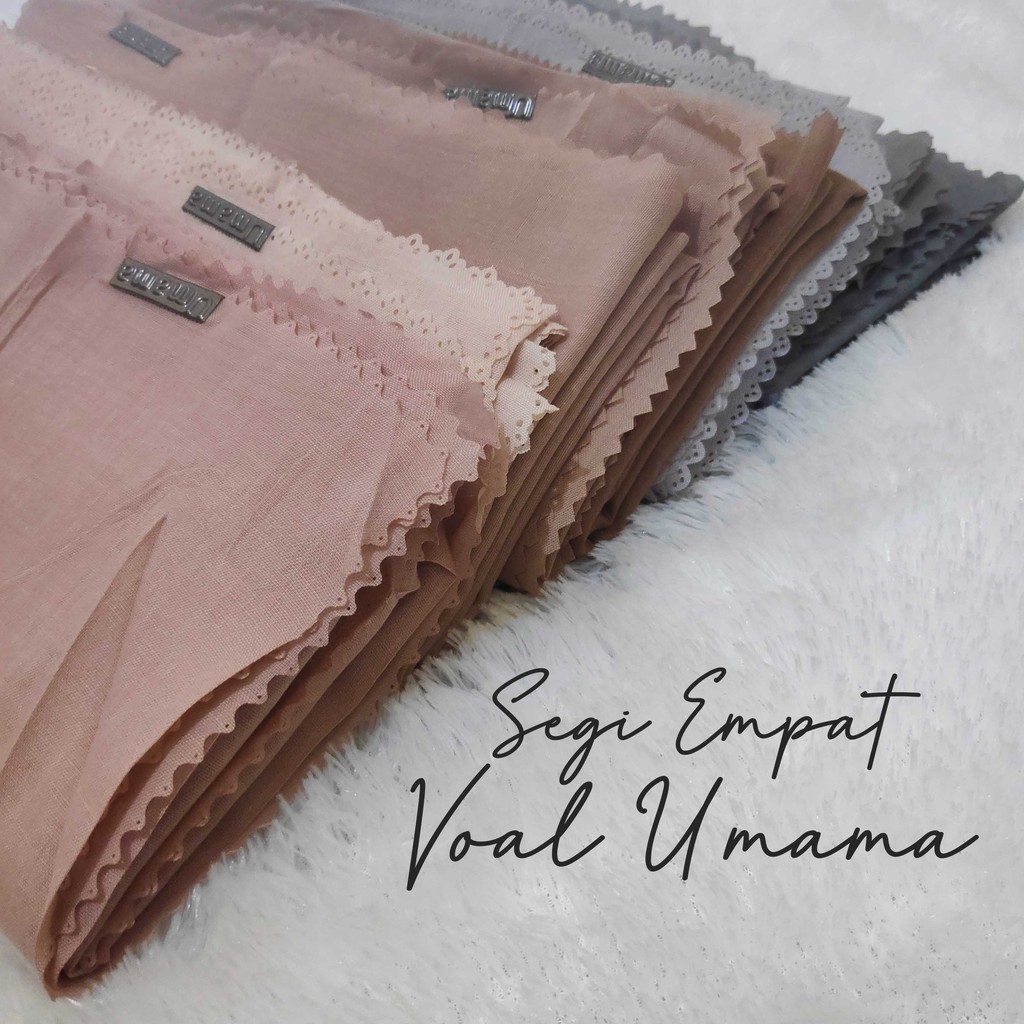 HIJAB SEGI EMPAT VOAL UMAMA LC, JILBAB LASERCUT, VOAL UMAMA, SEGI EMPAT VOAL