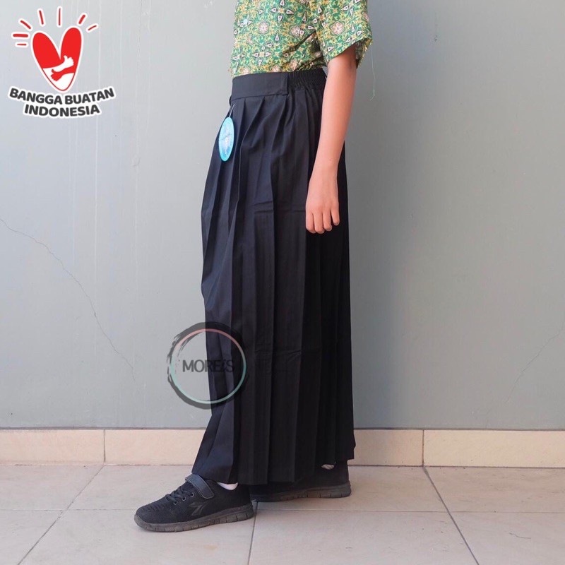 Seragam Rok Remple/Rempel SD Panjang Hitam Bahan Famatex