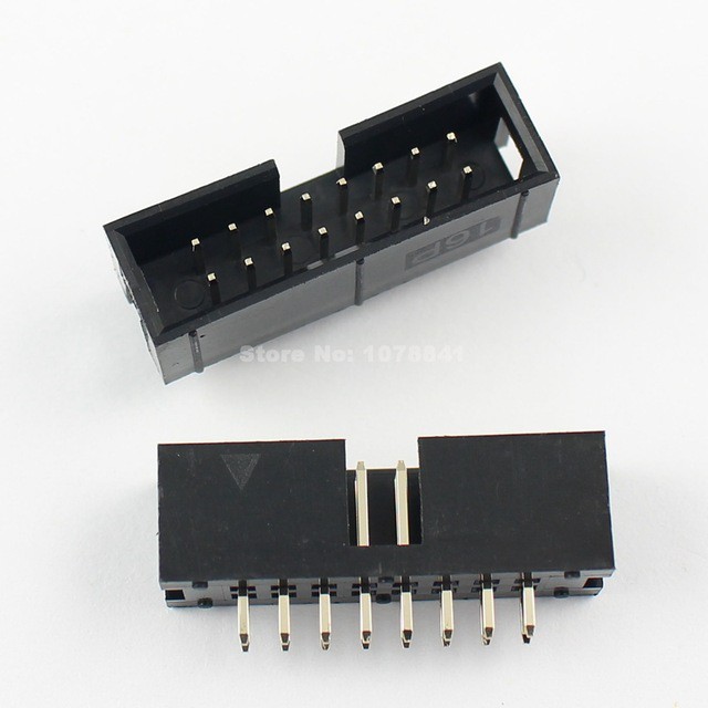 Socket IDC Male 2x8 16 Pin 16p 2.54mm Box Header Connector Konektor