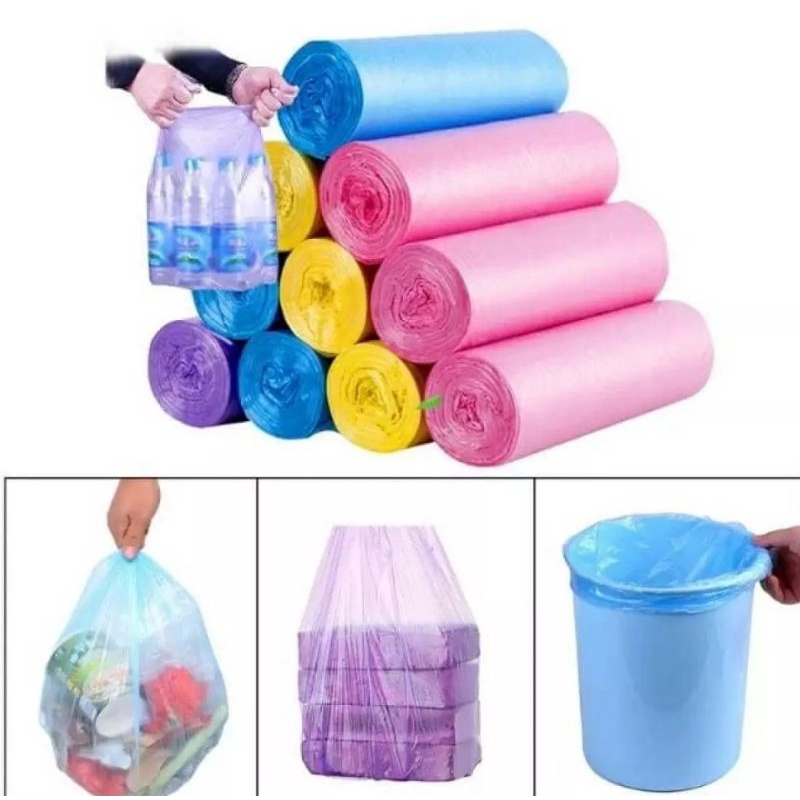 KANTONG PLASTIK SAMPAH 1 ROLL ISI 20PCS-KANTONG PLASTIK GULUNG