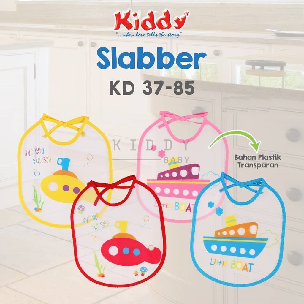 Makassar! Bib Celemek Kiddy Plastik Transparan 3785 3 PCS