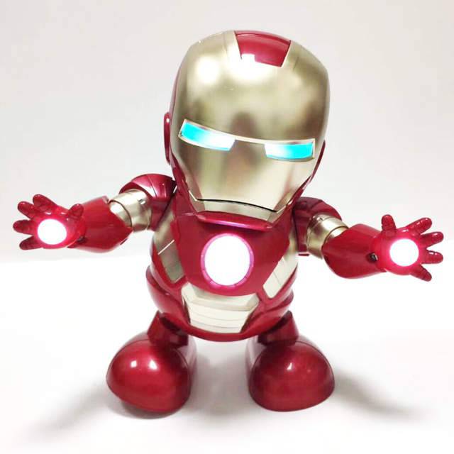 Mainan anak robot joged Iron Man Dancing Robot