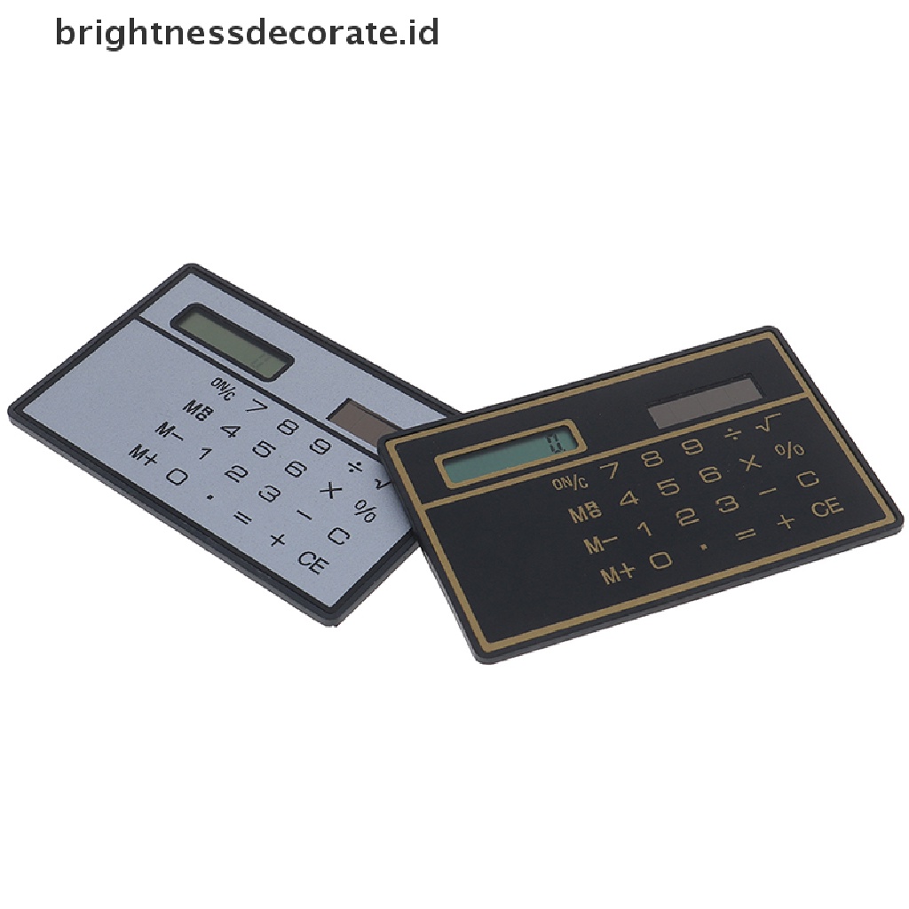 [birth] Mini Calculator Credit Card Size Stealth School Cheating Pocket Size 8 Digit [ID]