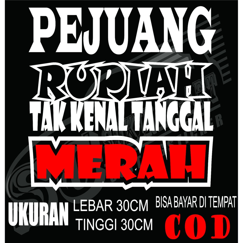 Cutting Sticker Mobil