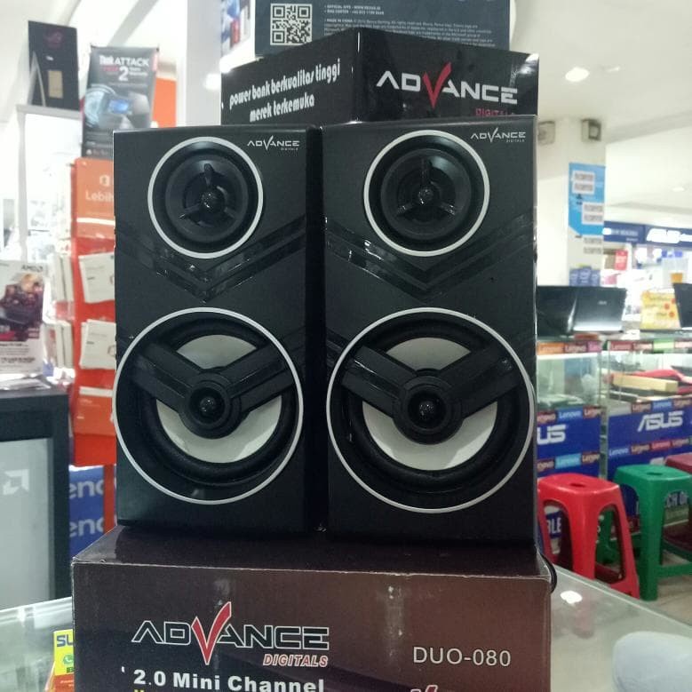 Promo Terbaru!!! Speaker Aktif laptop/komputer USB Advance duo 080 Bass Berkualitas