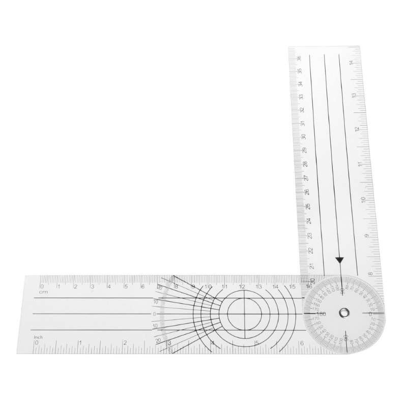 Btsg 360 Multifungsi° Penggaris Medis Spinal Untuk Mengukur Siku / Lutut / Jari