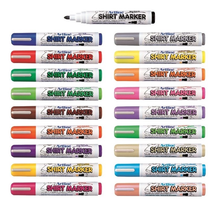 

Sale Spidol Kaos Baju Kain Shirt Marker Artline Ekt 2 2.0 Mm 19 Warna Bagus