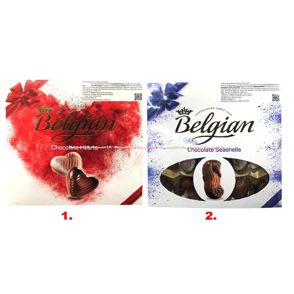 Belgian Chocolate Hearts 200gr Belgium Chocolate Seashells Coklat Belgia Motif Love Cinta Motif Kerang Cokelat Cokolat