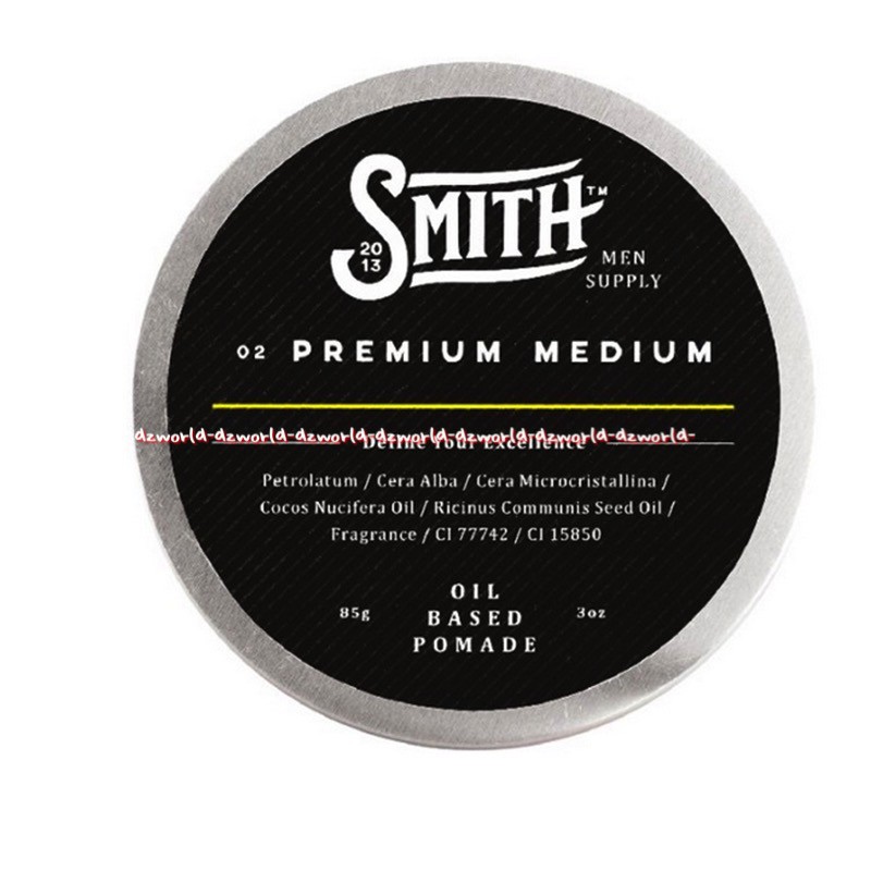 Smith Men 85gr Supply Premium Medium Oil Based Pomade Pome Pengeras Menata Rambut Pria