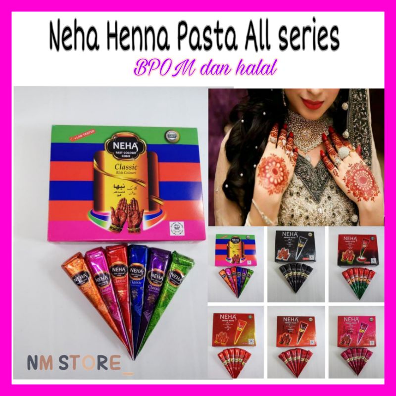 Pacar Kuku Halal Neha Henna paste BPOM 25gr