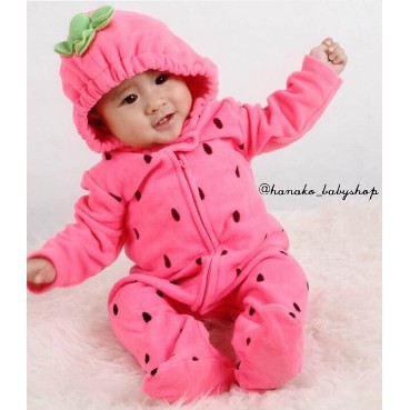 KOSTUM ANAK MOTIF STRAWBERRY | BABY COSTUME STRAWBERRY