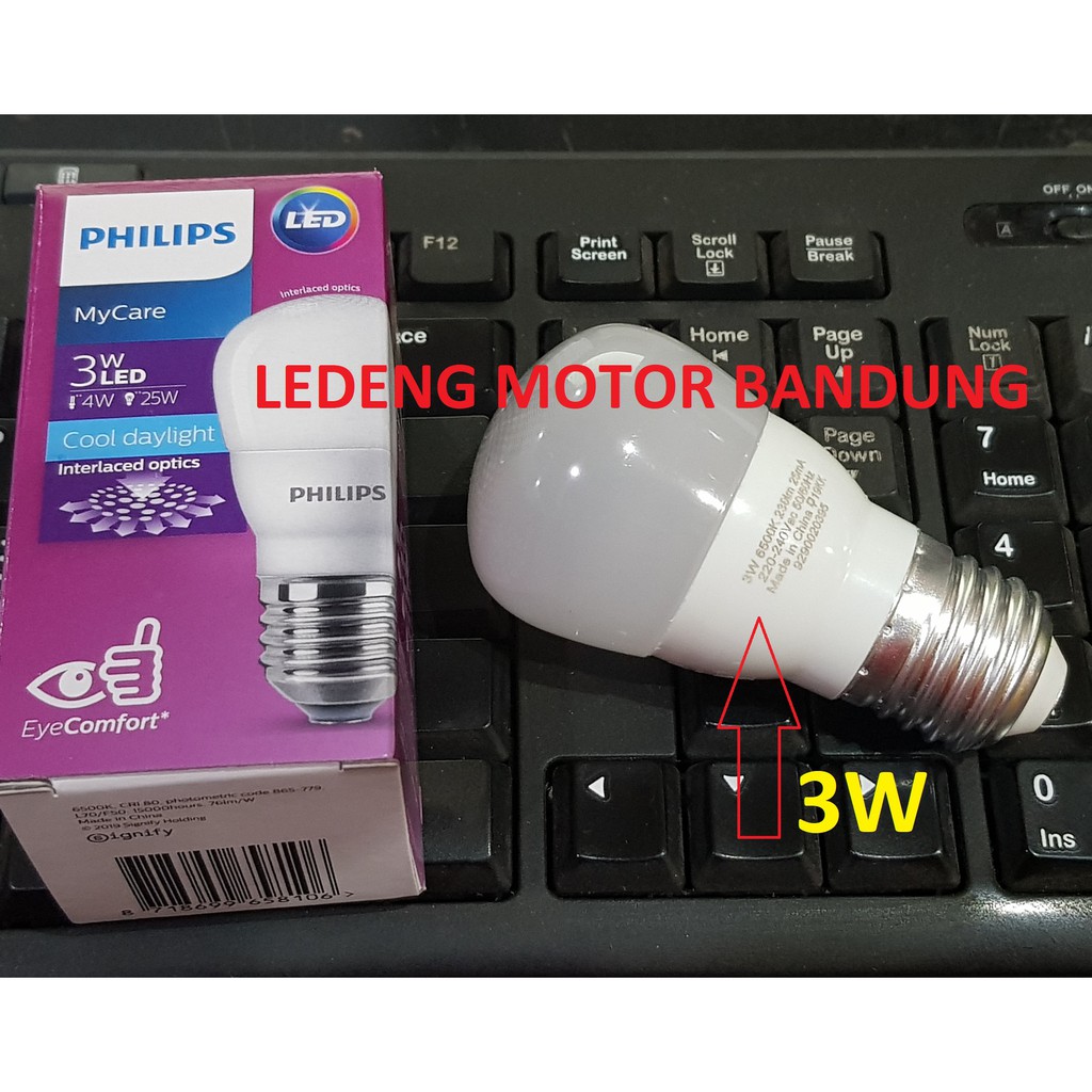 PHILIPS LED 3w 230 lumen Bulb Philip Lampu Rumah E27 220v 240v 3watt