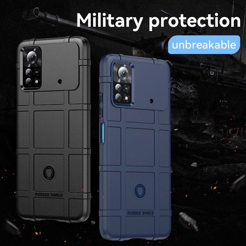 POCO M4 PRO 4G RUGGED SHIELD MILITERY PREMIUM CASE COVER SOFTCASE SILICONE SOFT CASE