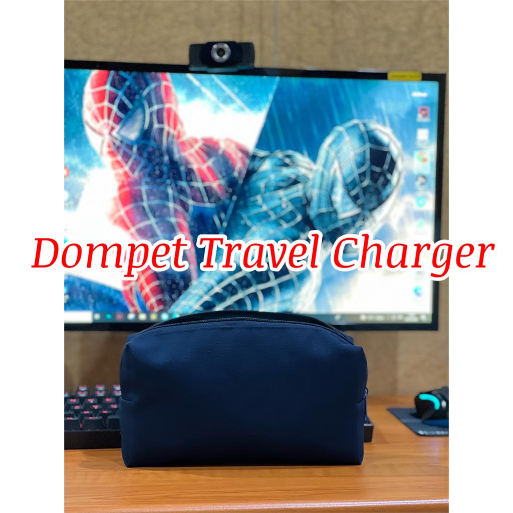 Fawn'G Handmade - Dompet Travel Charger Boxy Pouch Bahan Kanvas