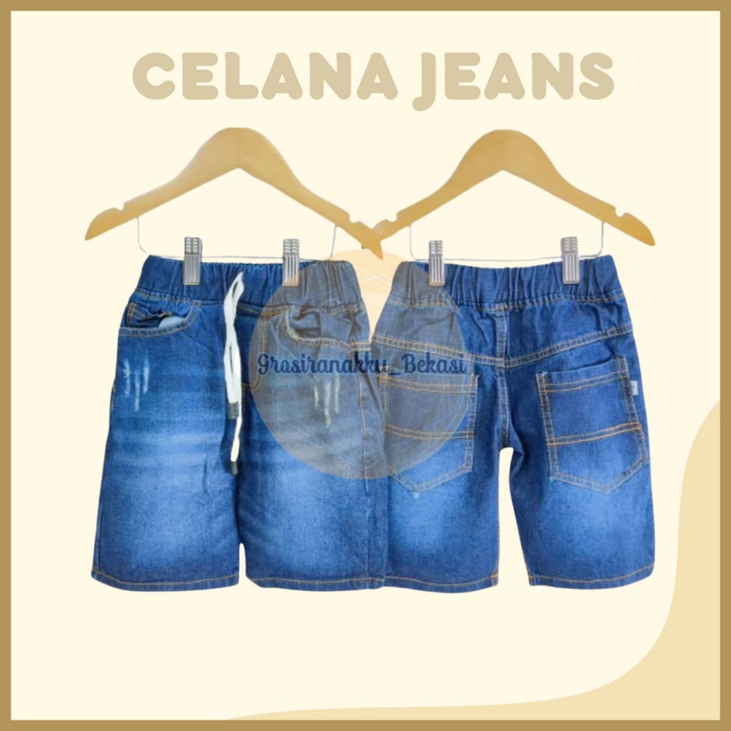 Celana Anak Jeans Pendek Size 3-5 Thn