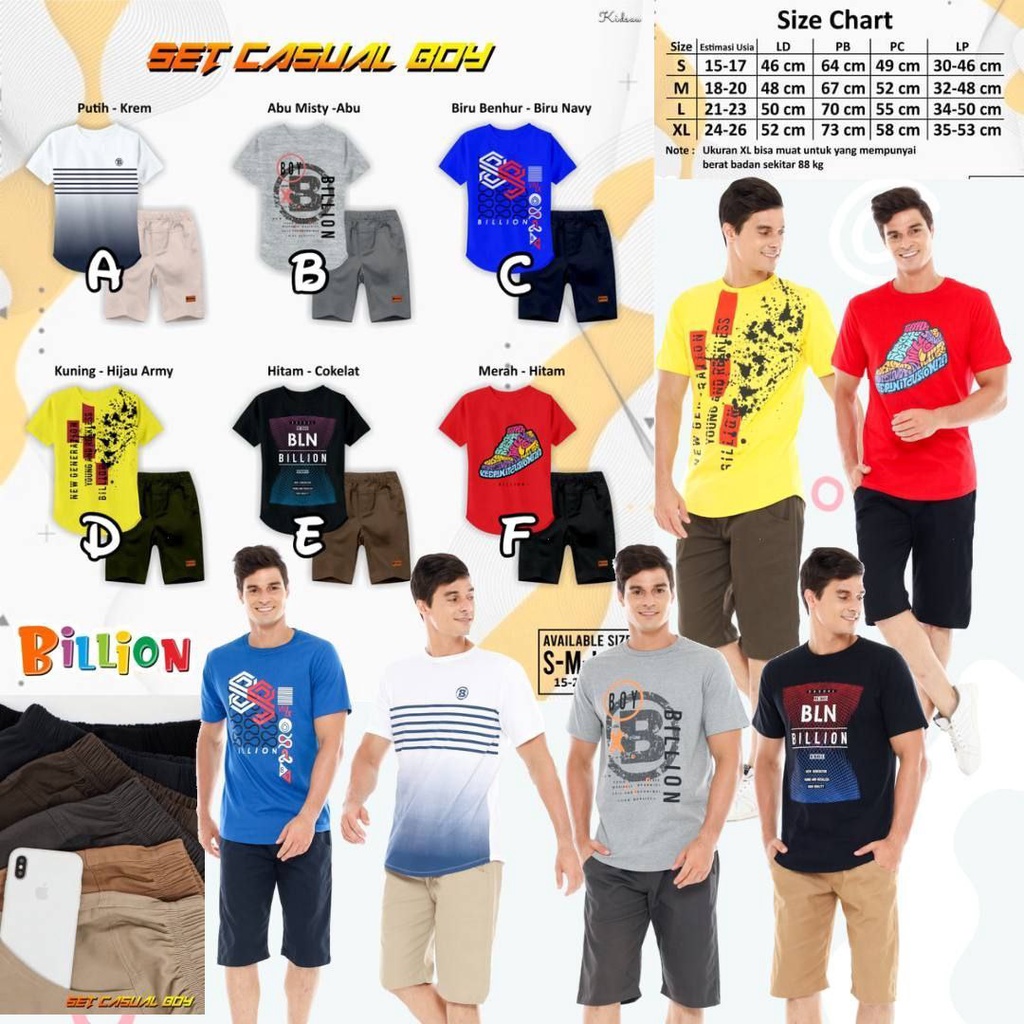 Set Casual Boy Billion