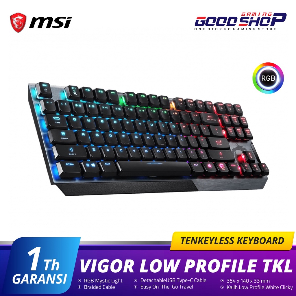 MSI Vigor Low Profile TKL - Gaming Keyboard