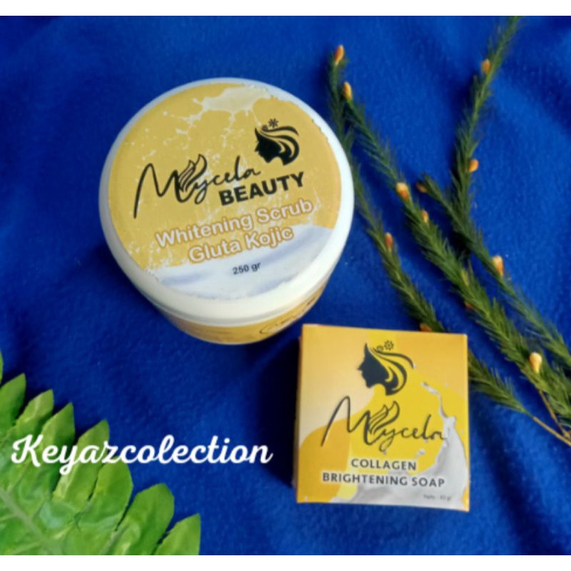 BODY SCRUB KOJIC ACID + SABUN COLLAGEN MYCELA