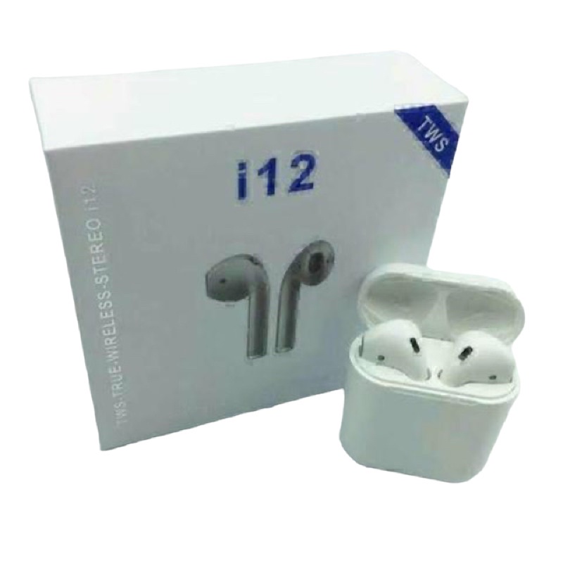 EPODS EARPHONE i12 WIRELES BLUETOOTH HEADSET HENSET HANDSET HANSET HEDSET Earphone wireless stereo i12