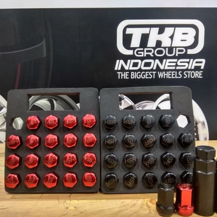 Lug Nut Baut Roda Pendek Ori Merk HSR Wheel Universal Untuk Mobil Agya - Toko Velg Palembang