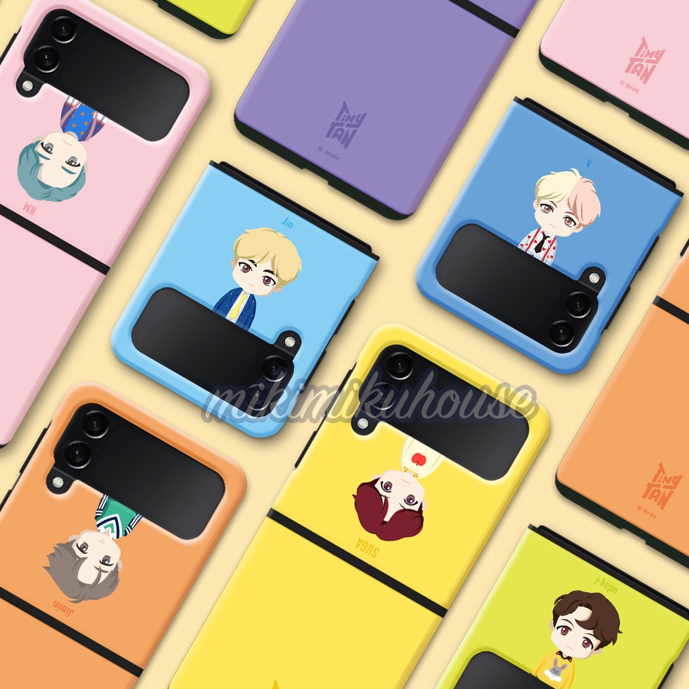 TINYTAN Z FLIP 3 CASE BTS SAMSUNG GALAXY 5G FLIP3 ZFLIP3 BT21 KOREA OFFICIAL CASING COVER KOREAN STR