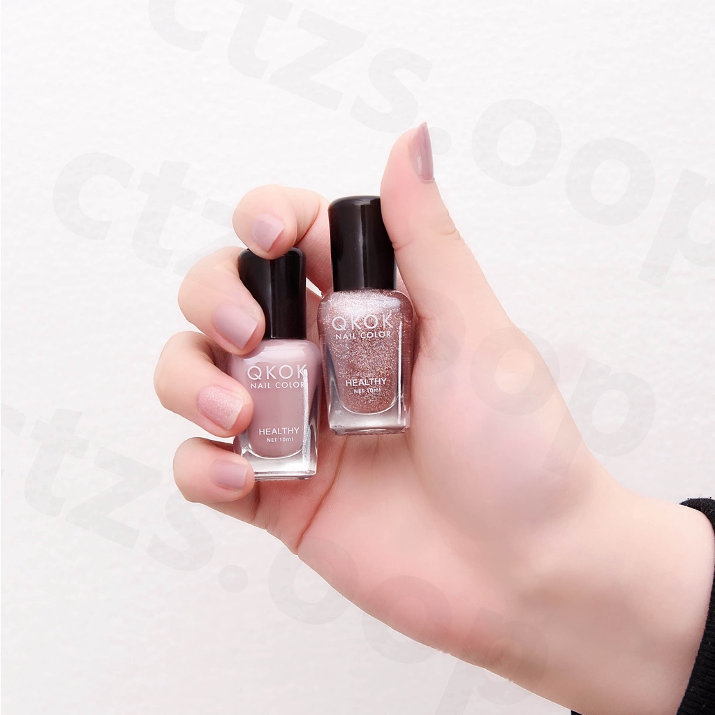 【CT】Ready Stock QKOK Banyak Warna Kuteks  Cat Kuku Nail Polish Halal  muslimah 10ml