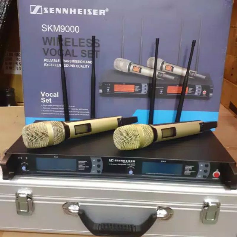 MIC WIRELESS SHENNHEIZER SKM 9000 MK II BISA RUBAH FREQ grade A