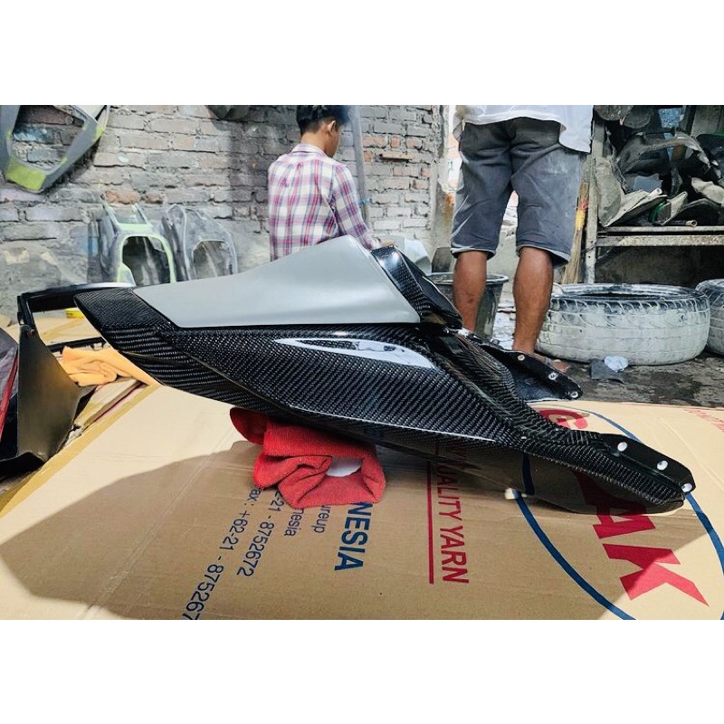 Tail Body Belakang Carbon Kevlar Ninja 250fi Old Model Zx6