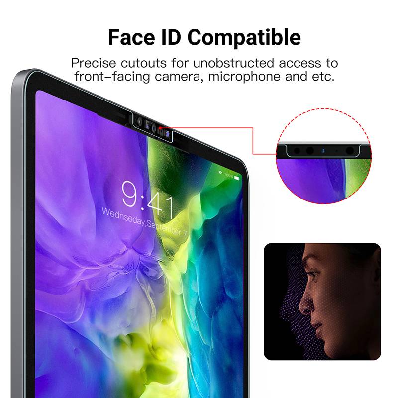 Film Pelindung Layar Bahan Pet Matte Untuk Apple Ipad Pro 11 2021 2020 2018 9.7 Air 2 10.5 10.2 7th 8th Gen Mini 12345