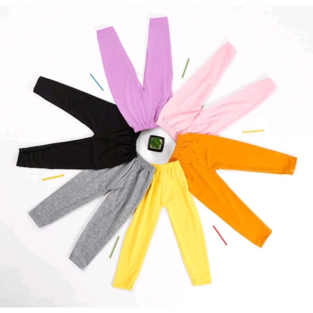 PROMO BELI 3 GRATIS 1 / Legging Anak Perempuan usia 1,2,3,4,5,6,7,8,9,10,11,12,13 / Lejing Anak / Celana Anak Perempuan