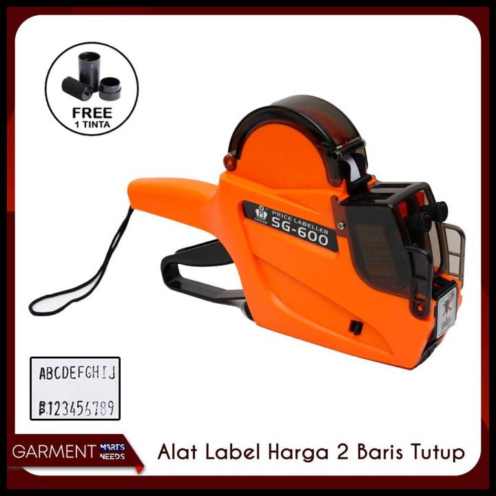 

Alat Label Harga Price Labeller Sg-600 2 Baris Ada Tutup