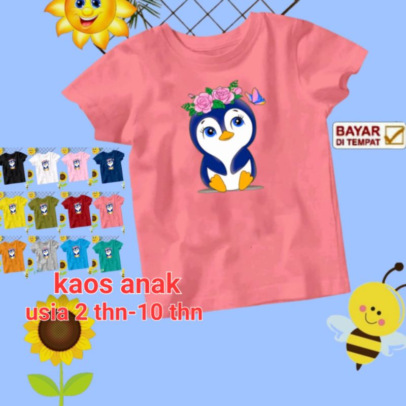 KAOS ANAK USIA 2THN-10THN (PINGUIN)