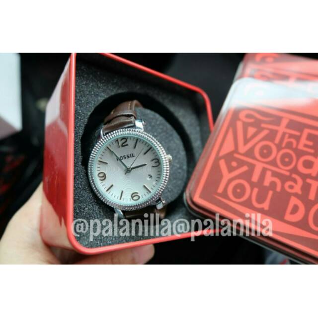 Jam Tangan Wanita Fos***l + Box Kaleng