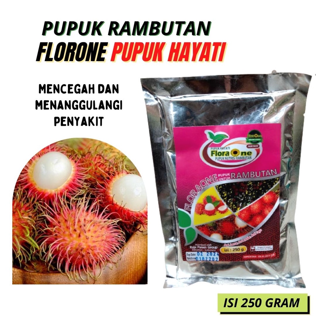 Pupuk Rambutan Organik, Floraone Hayati, Pupuk Rambutan Agar Berbuah Lebat