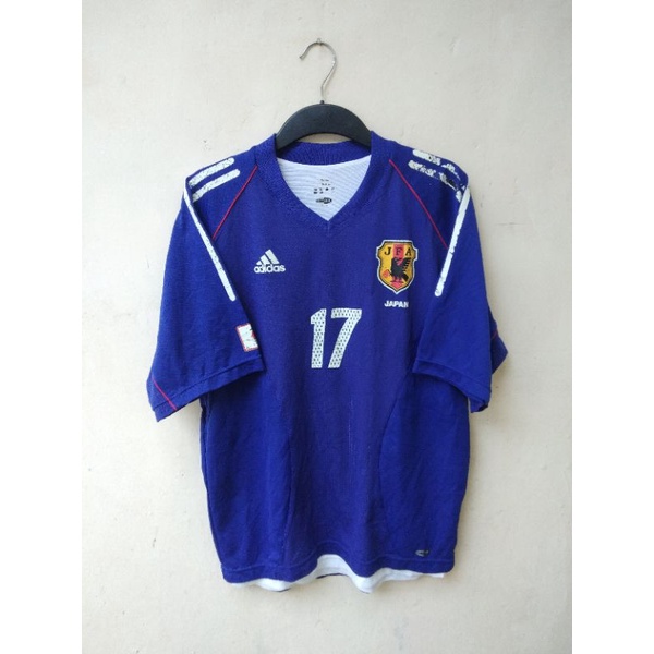 Jersey Baju Bola Jepang Japan Home World Cup 2002 Original Player Issue Adidas
