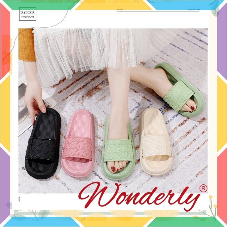 1999-1 Sandal Selop Karet Wanita Wonderly Sendal Slop Cewek Indoor Jelly Empuk Import Tawana