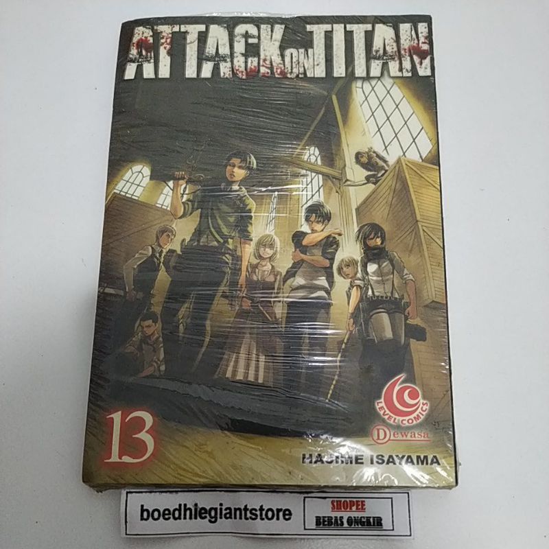 komik attack on Titan 13, segel