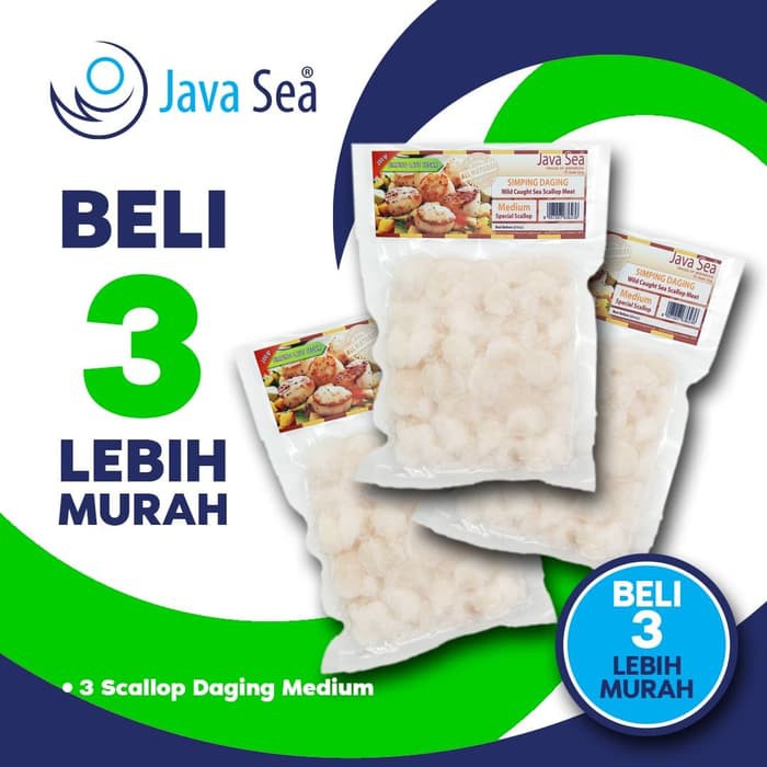 

BELI 3 LEBIH MURAH - JAVA SEA Scallop Daging Size M