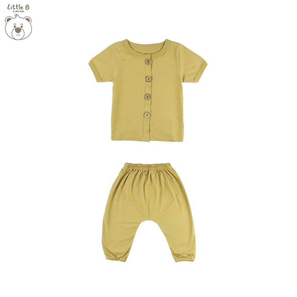 Little B By MacBear Setelan Bayi Basic Collection Little Rafael Newborn - 12 bulan-Mocca