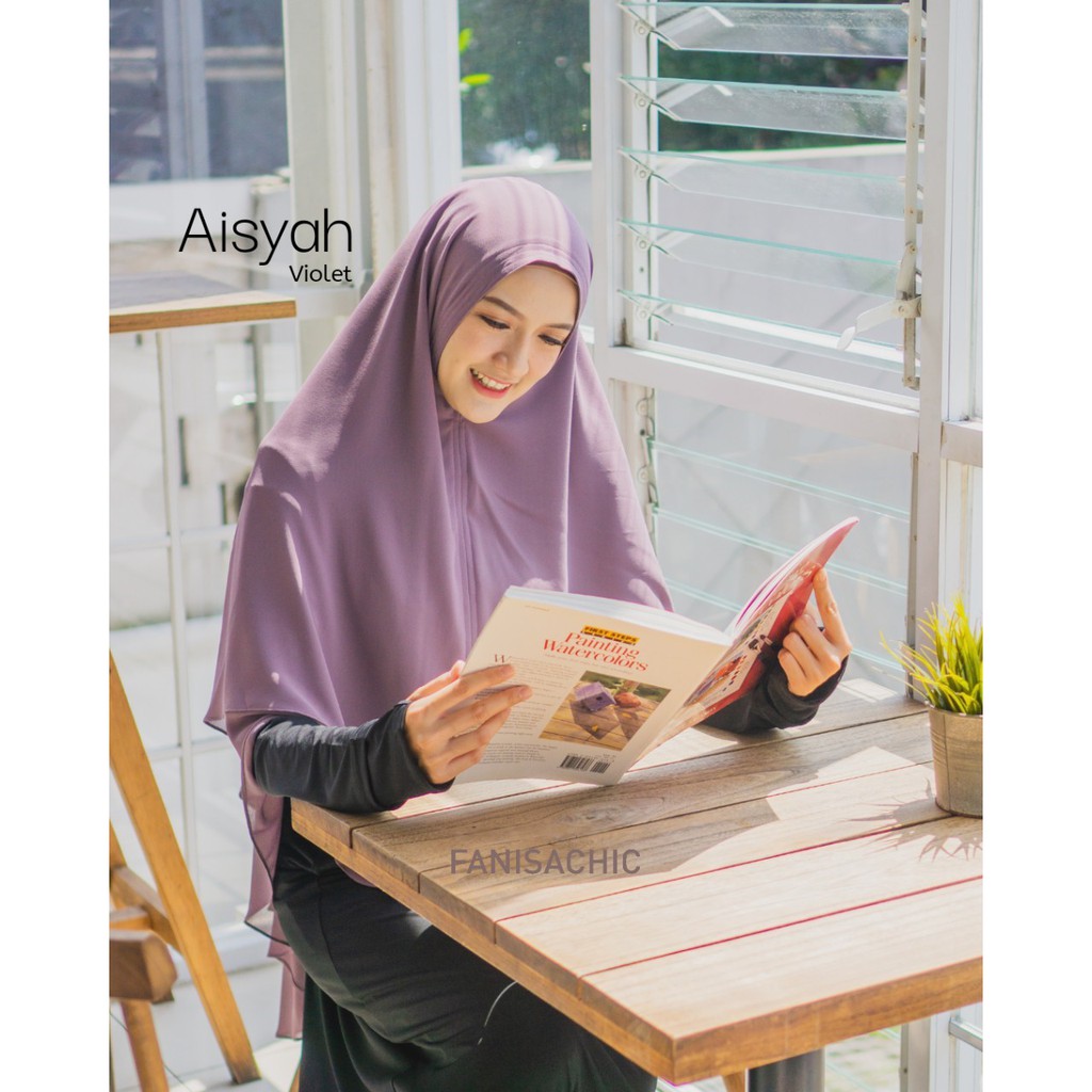 KHIMAR AISYAH Fanisachic JILBAB SYAR'I - NEW SERIES 2020 - Jilbab Polos fanisa chic