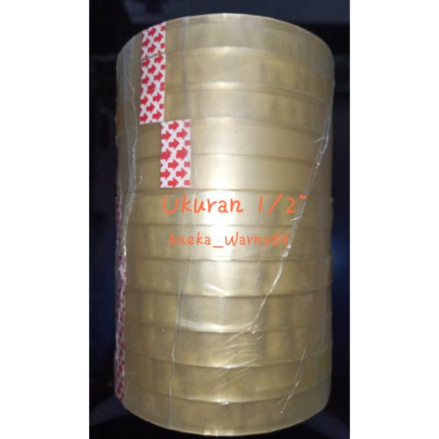 

Isolasi 1/2" atau 1cm 1 Roll isi 10 pcs Murah
